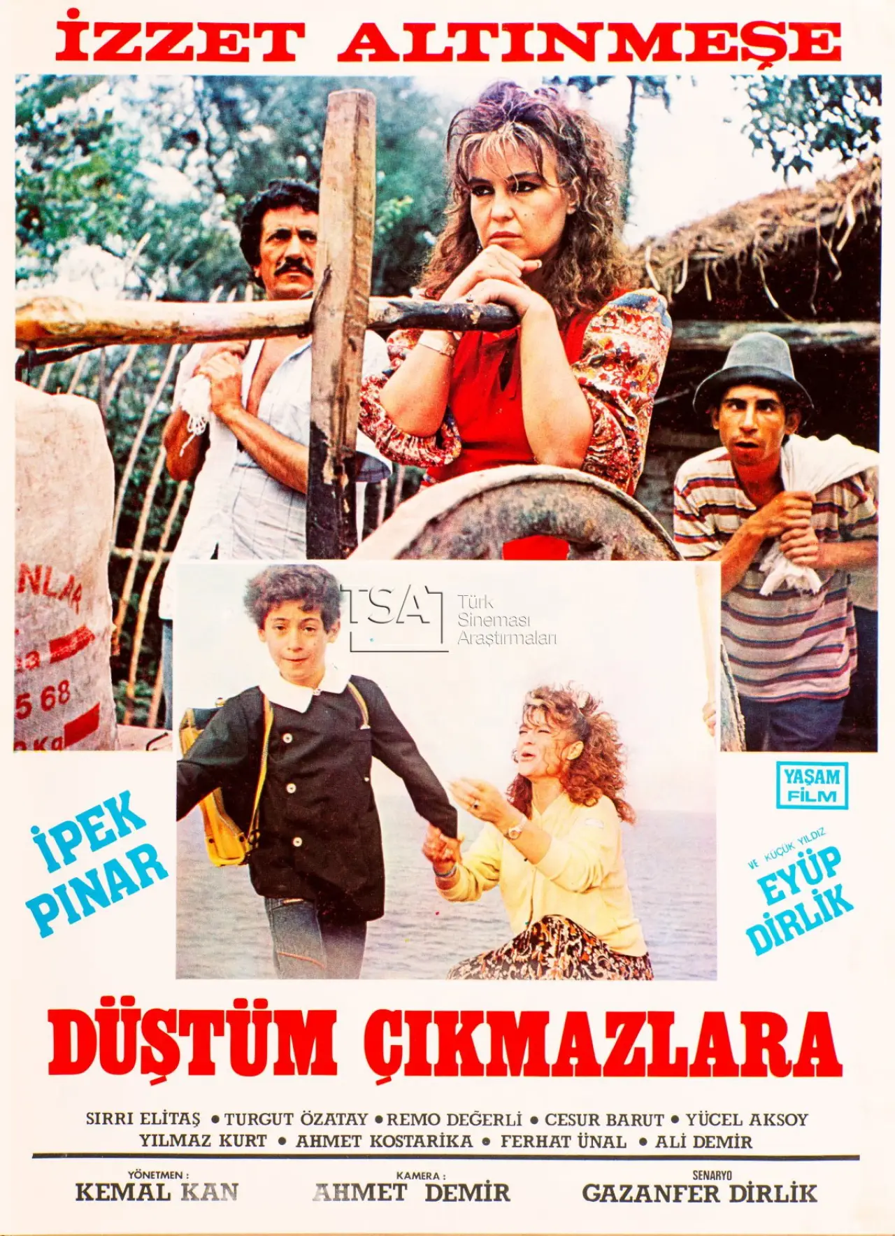 Plakat filmowy "Düştüm Çıkmazlara"