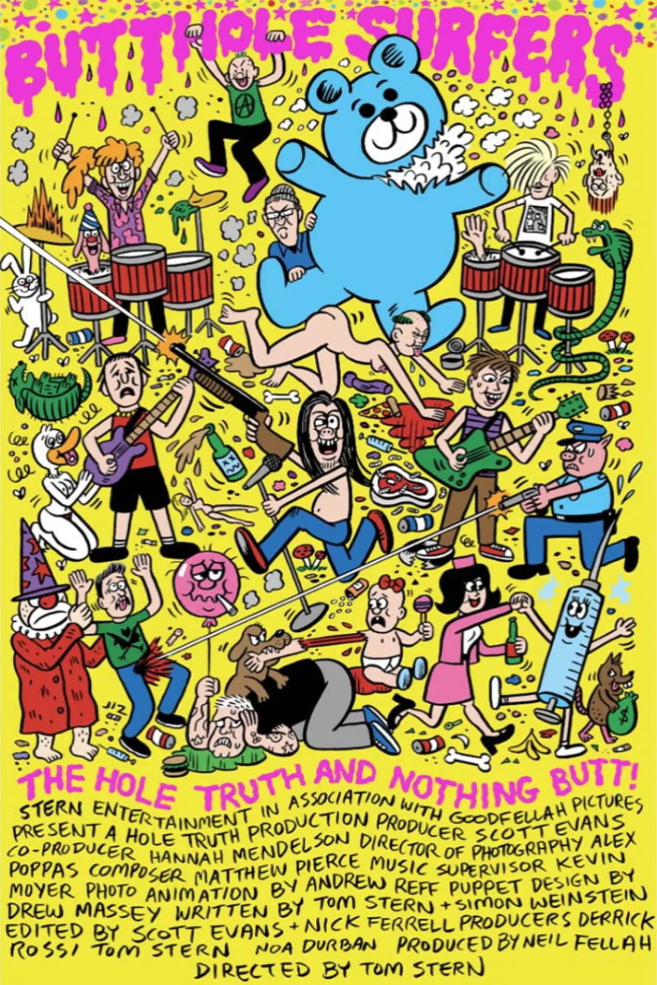 Plakat filmowy "Butthole Surfers: The Hole Truth and Nothing Butt"