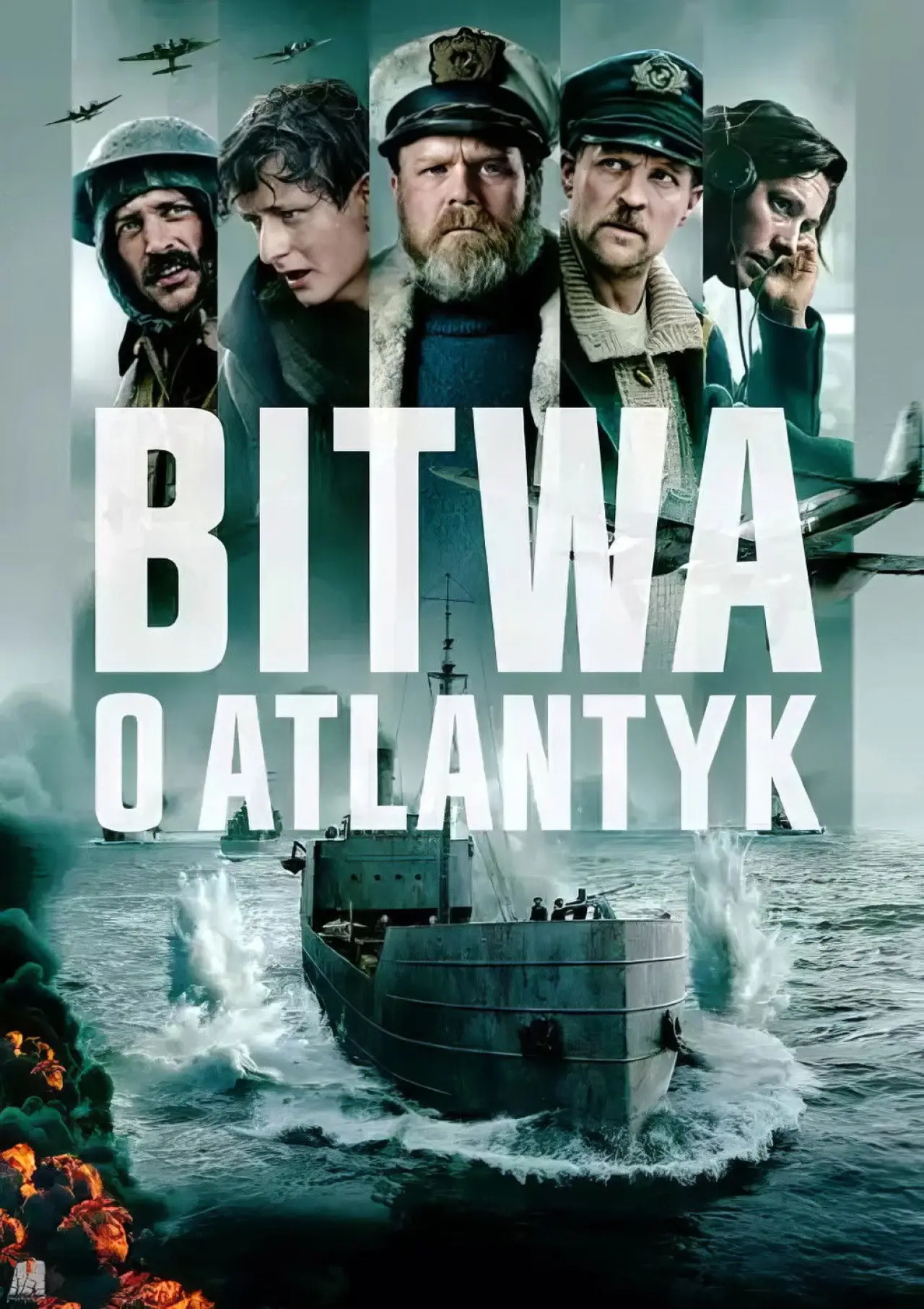 Plakat filmowy "Bitwa o Atlantyk"