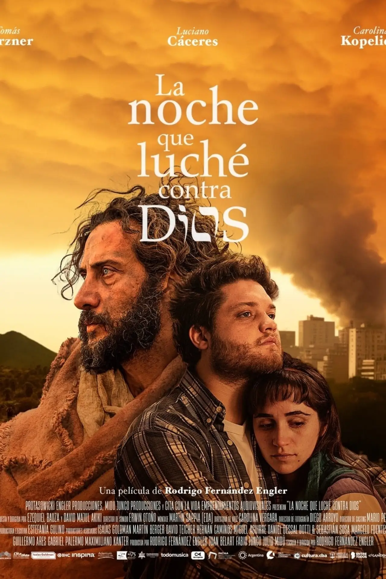 Plakat filmowy "La noche que luché contra Dios"
