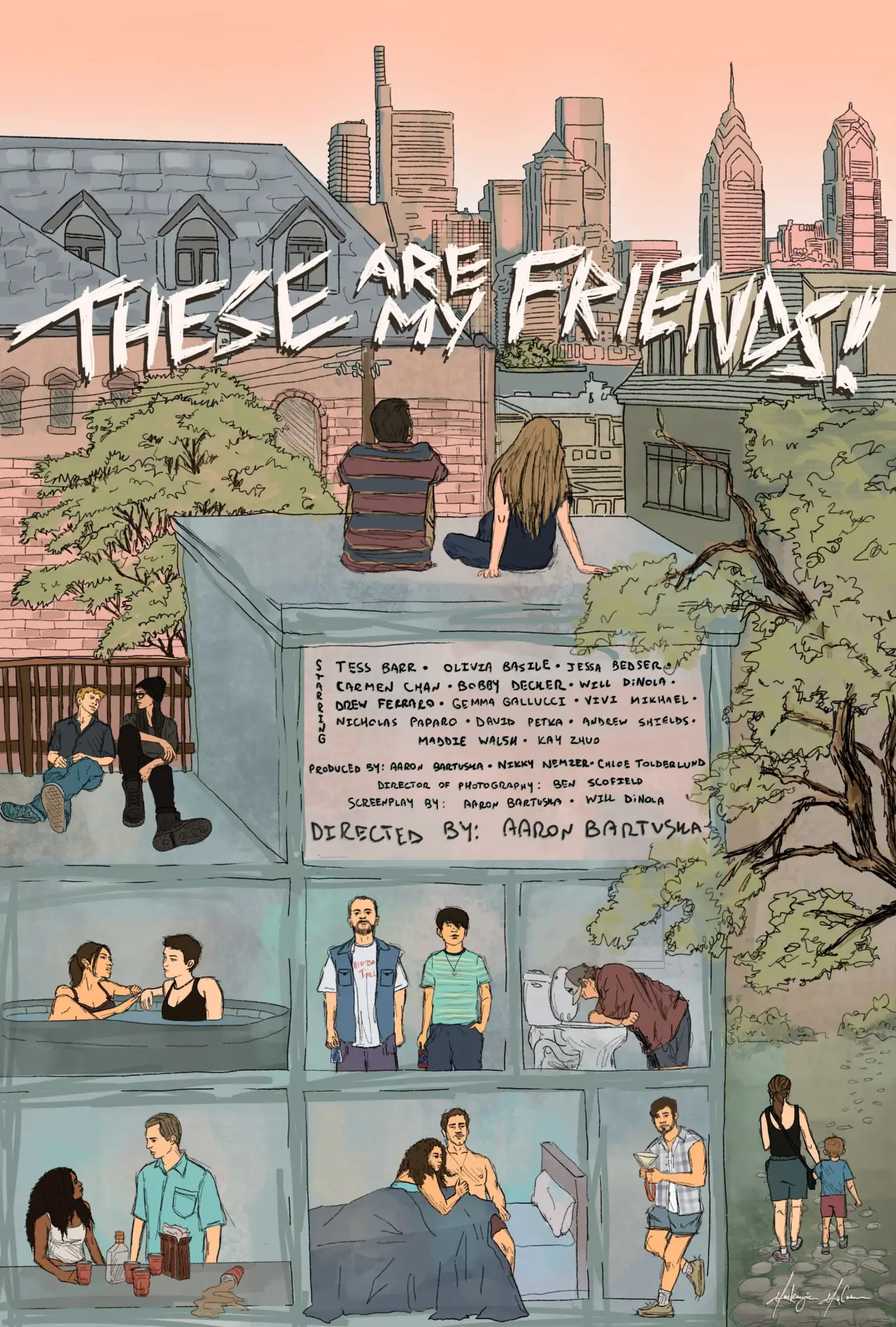 Plakat filmowy "These Are My Friends!"