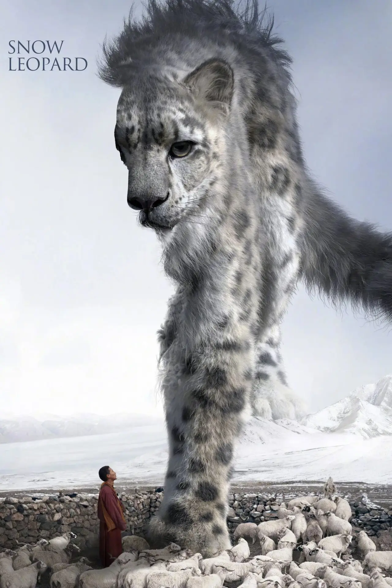 Plakat filmowy "Śnieżna pantera"