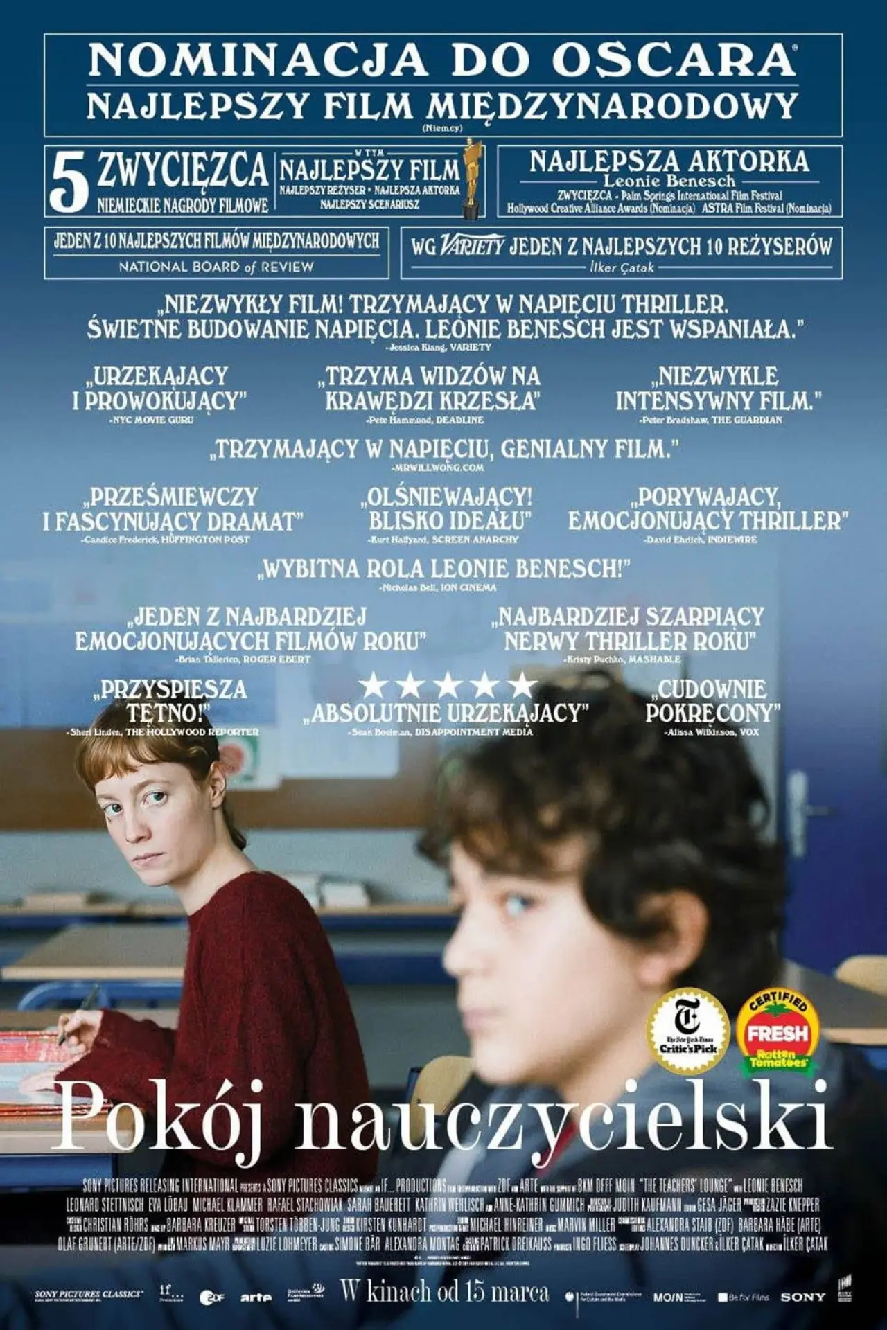 Plakat filmowy "Pokój nauczycielski"
