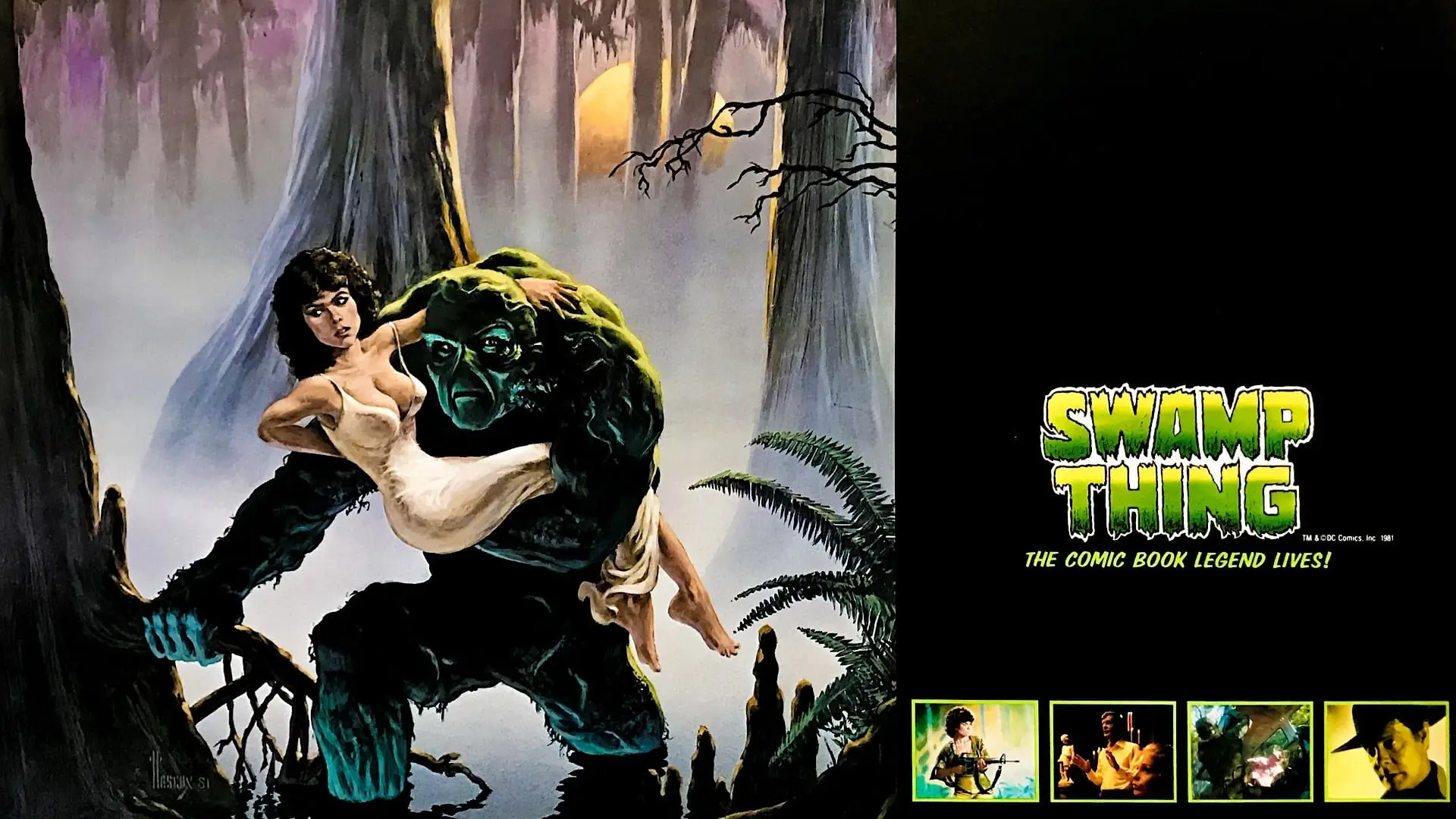 Wideo do filmu Potwór z bagien — Swamp Thing (1982) Original Trailer [FHD]