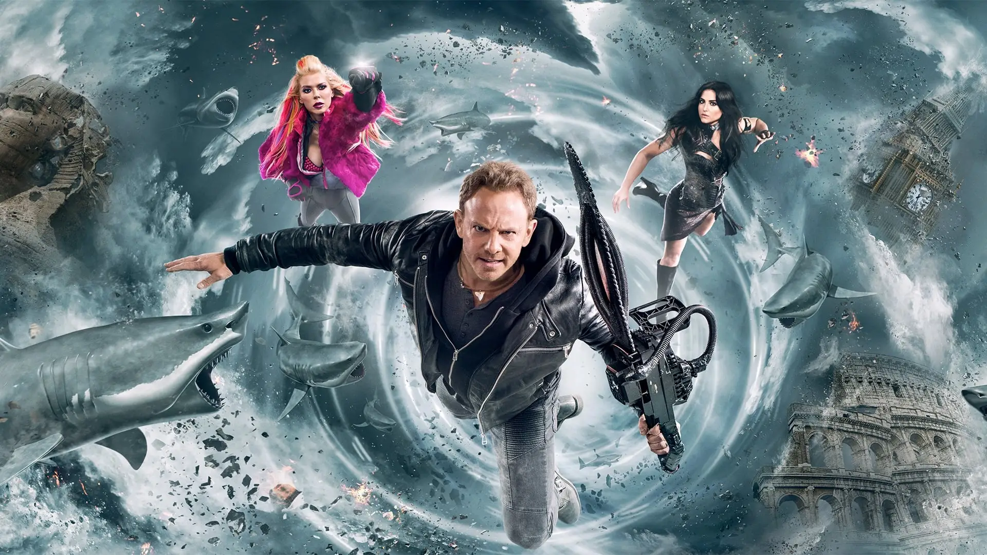 Wideo do filmu Rekinado 5: Efekt Płetwiarniany — Sharknado 5 | official trailer (2017)