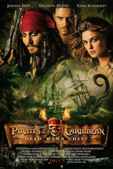 Plakat do filmu "Piraci z Karaibów. Skrzynia umarlaka" #564290