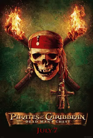 Plakat do filmu "Piraci z Karaibów. Skrzynia umarlaka" #564306