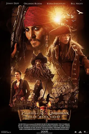Plakat do filmu "Piraci z Karaibów. Skrzynia umarlaka" #830369