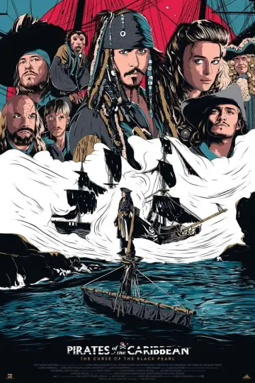 Plakat do filmu "Piraci z Karaibów. Klątwa Czarnej Perły" #828892