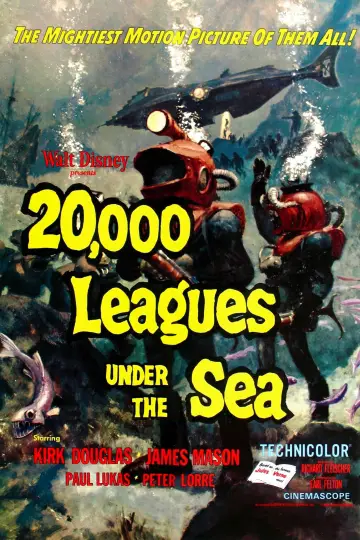 Plakat do filmu "20 000 mil podmorskiej żeglugi" #1208448