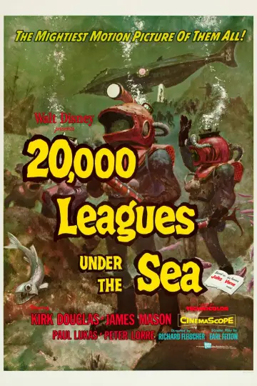 Plakat do filmu "20 000 mil podmorskiej żeglugi" #135767