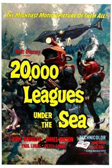 Plakat do filmu "20 000 mil podmorskiej żeglugi" #135771