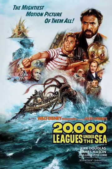 Plakat do filmu "20 000 mil podmorskiej żeglugi" #879290