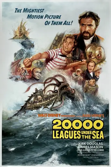 Plakat do filmu "20 000 mil podmorskiej żeglugi" #879292