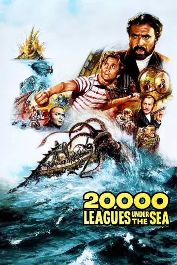 Plakat do filmu "20 000 mil podmorskiej żeglugi" #879295