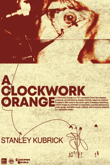 Plakat do filmu "Mechaniczna pomarańcza" #50218