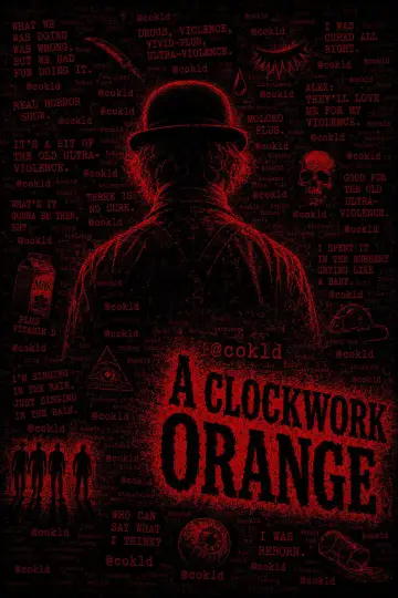 Plakat do filmu "Mechaniczna pomarańcza" #836460