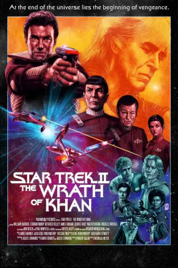 Plakat do filmu "Star Trek II: Gniew Khana" #722345