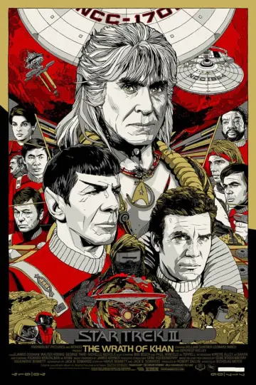Plakat do filmu "Star Trek II: Gniew Khana" #95795
