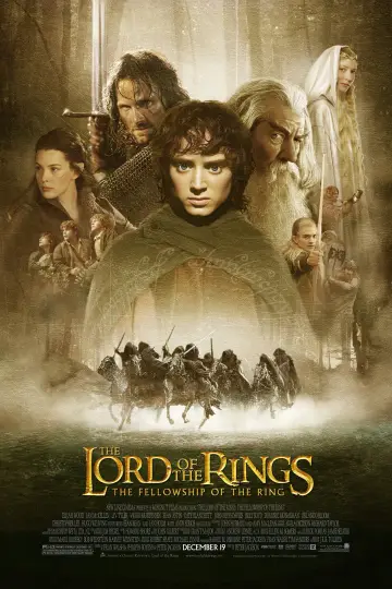 Plakat do filmu "Władca Pierścieni: Drużyna Pierścienia" #11810