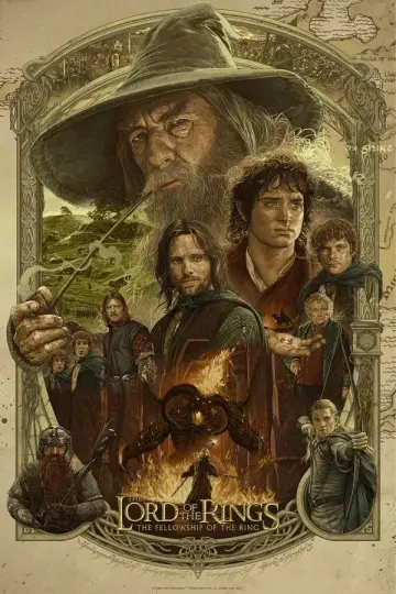 Plakat do filmu "Władca Pierścieni: Drużyna Pierścienia" #11813