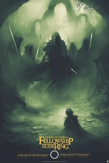 Plakat do filmu "Władca Pierścieni: Drużyna Pierścienia" #11838