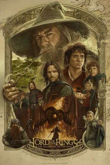 Plakat do filmu "Władca Pierścieni: Drużyna Pierścienia" #11839