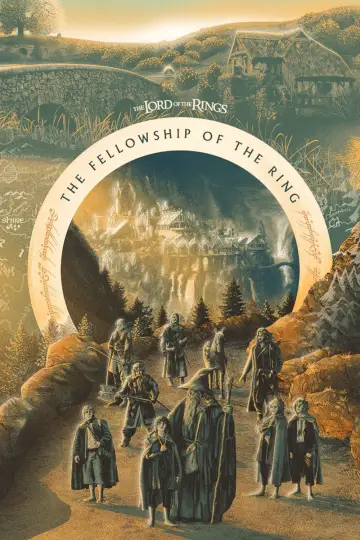 Plakat do filmu "Władca Pierścieni: Drużyna Pierścienia" #11872