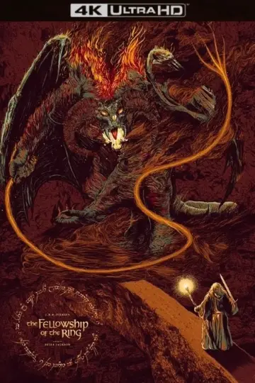 Plakat do filmu "Władca Pierścieni: Drużyna Pierścienia" #11879