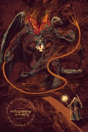 Plakat do filmu "Władca Pierścieni: Drużyna Pierścienia" #165893