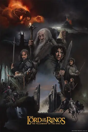 Plakat do filmu "Władca Pierścieni: Drużyna Pierścienia" #487655