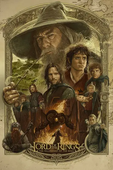 Plakat do filmu "Władca Pierścieni: Drużyna Pierścienia" #515741