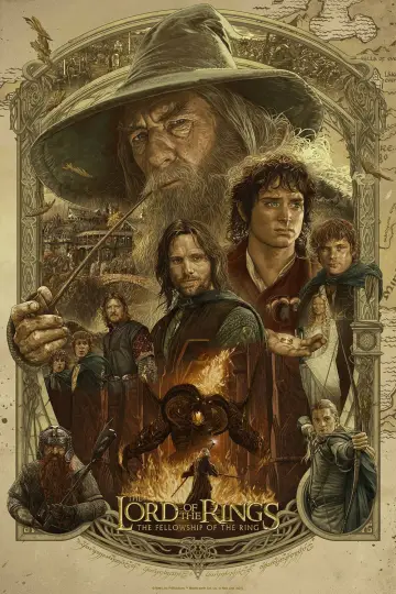 Plakat do filmu "Władca Pierścieni: Drużyna Pierścienia" #515744