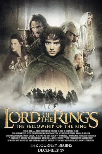 Plakat do filmu "Władca Pierścieni: Drużyna Pierścienia" #515858