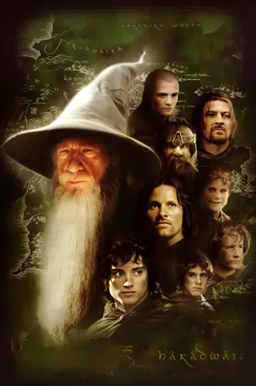 Plakat do filmu "Władca Pierścieni: Drużyna Pierścienia" #515957