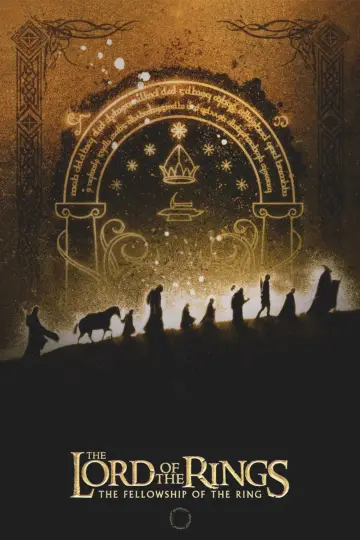 Plakat do filmu "Władca Pierścieni: Drużyna Pierścienia" #925649