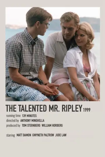 Plakat do filmu "Utalentowany pan Ripley" #50170
