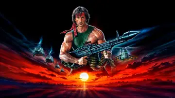 Zasłona do filmu "Rambo II" #632932