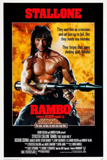 Plakat do filmu "Rambo II" #632963