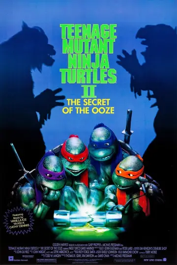 Plakat do filmu "Wojownicze żółwie ninja II: Tajemnica szlamu" #304826