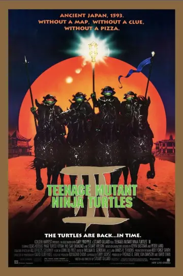 Plakat do filmu "Wojownicze Żółwie Ninja III" #866619