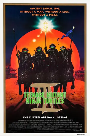 Plakat do filmu "Wojownicze Żółwie Ninja III" #866639