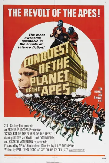 Plakat do filmu "Podbój Planety Małp" #86900