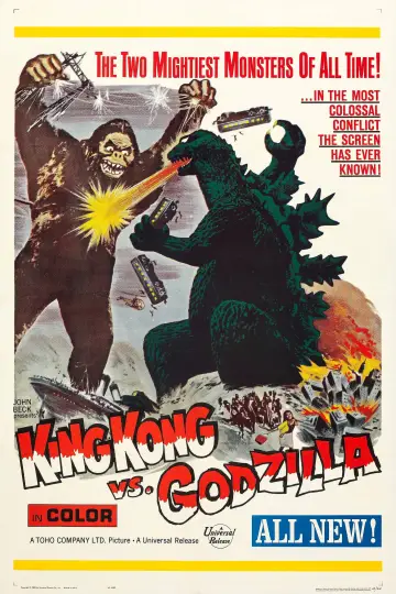 Plakat do filmu "King Kong kontra Godzilla" #342942