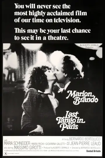 Plakat do filmu "Ostatnie tango w Paryżu" #101172