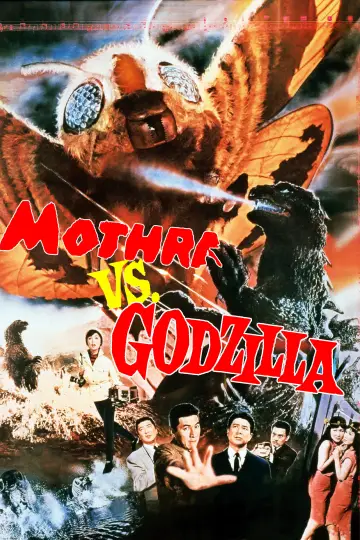 Plakat do filmu "Mothra kontra Godzilla" #811400