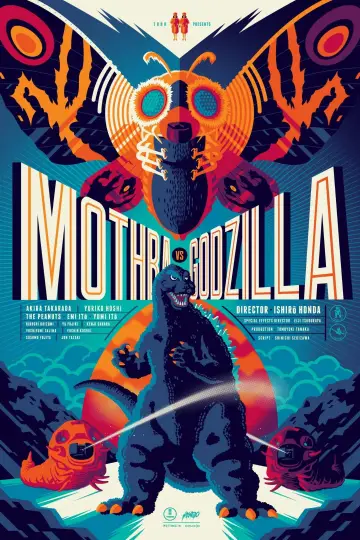 Plakat do filmu "Mothra kontra Godzilla" #811412