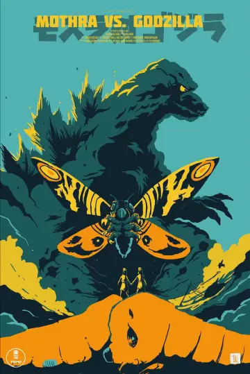 Plakat do filmu "Mothra kontra Godzilla" #811415