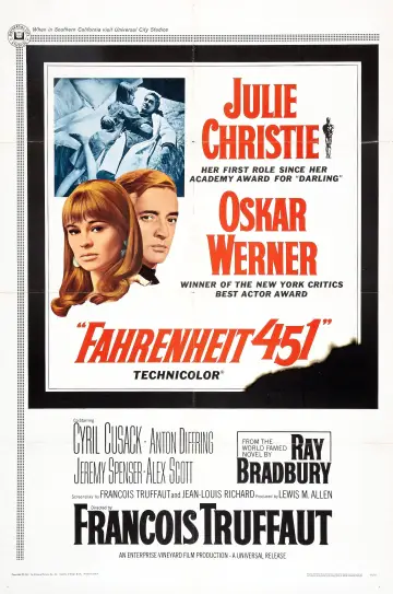 Plakat do filmu "451 stopni Fahrenheita" #239431