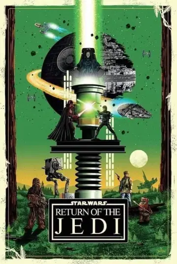 Plakat do filmu "Gwiezdne wojny: Część VI - Powrót Jedi" #1856496